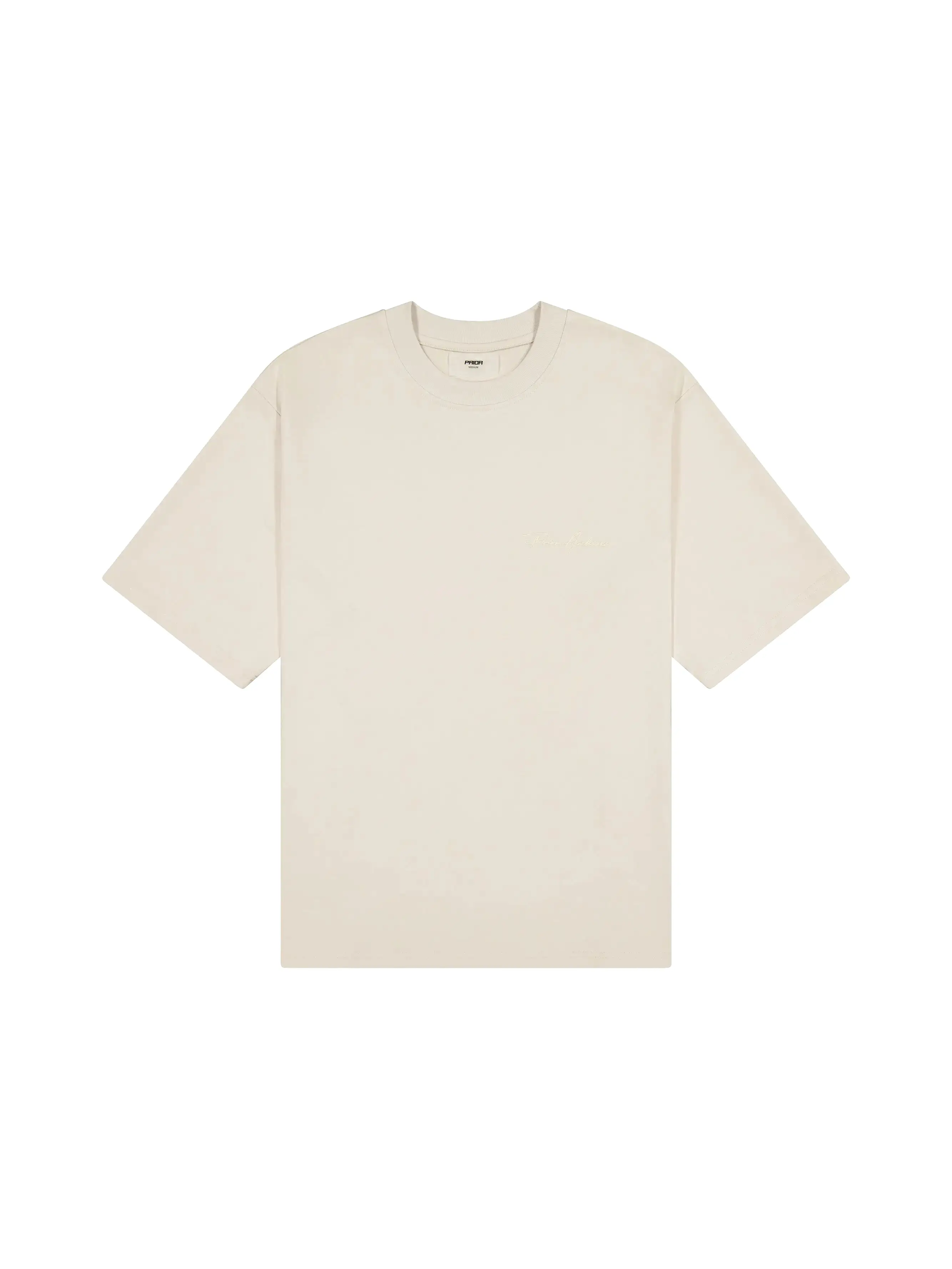 Prior Embroidery Logo Oversized T-shirt Bone