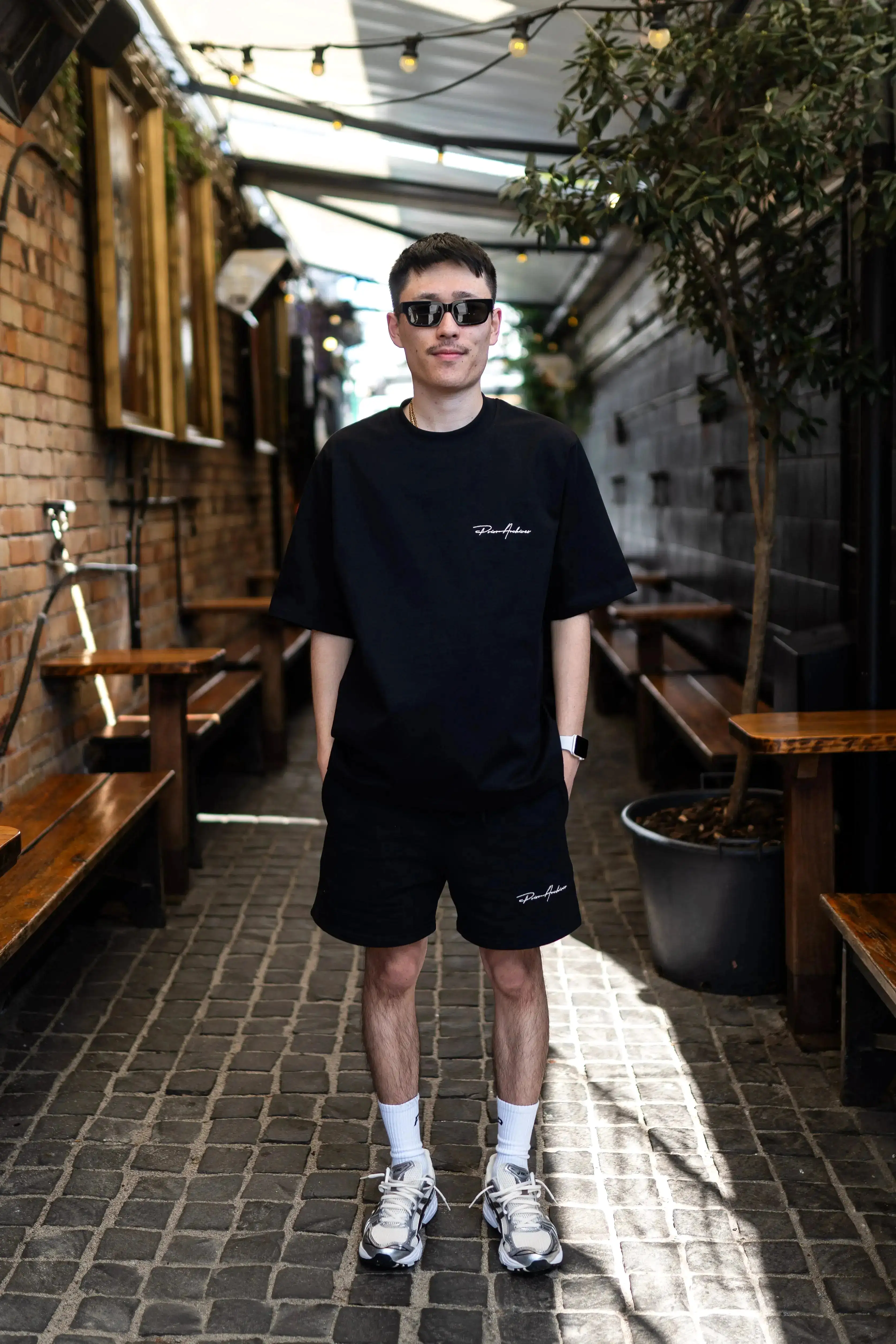 Prior Embroidery Logo Oversized T-shirt Bone