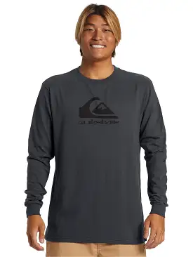 Quiksilver Mens Corp Logo Long Sleeve T-Shirt