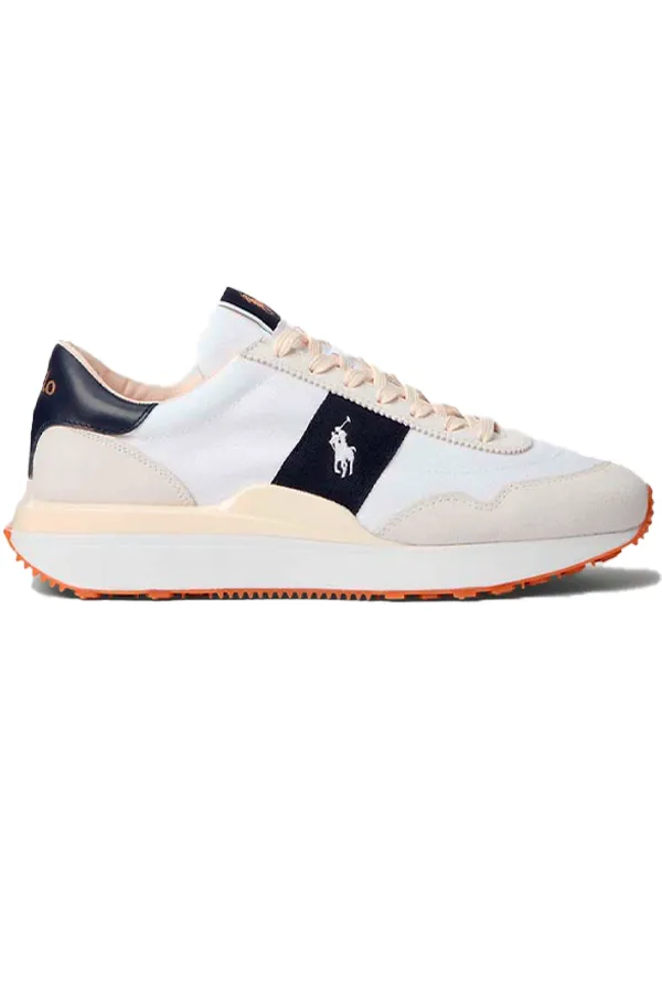 Ralph Lauren Suede Trainers White