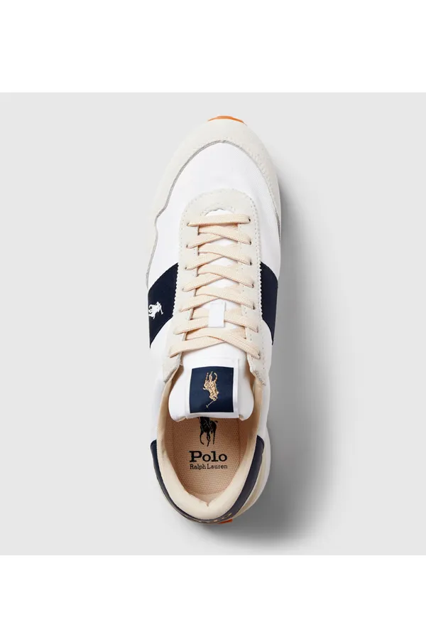 Ralph Lauren Suede Trainers White