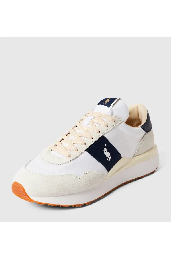 Ralph Lauren Suede Trainers White