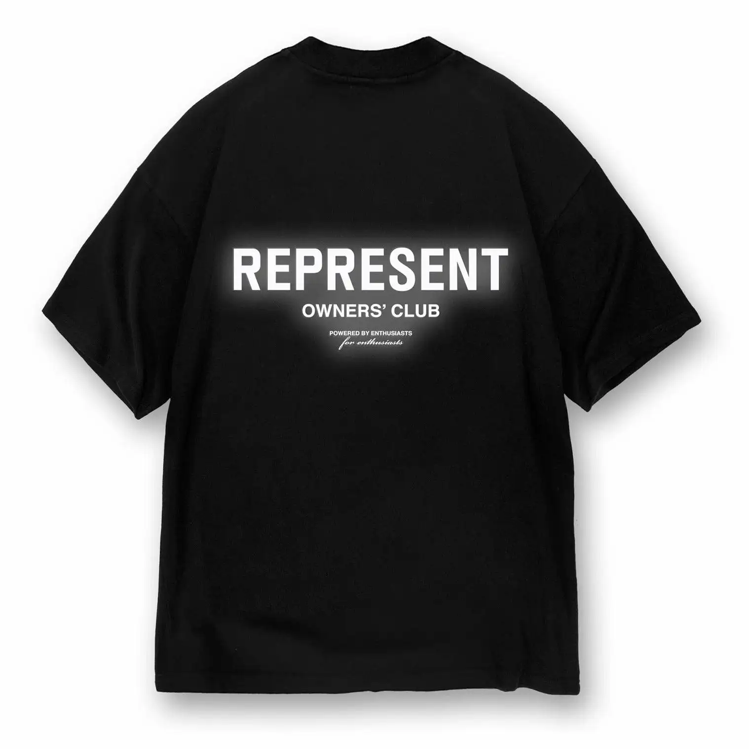 Represent Owners Club Logo Tee Black Reflective