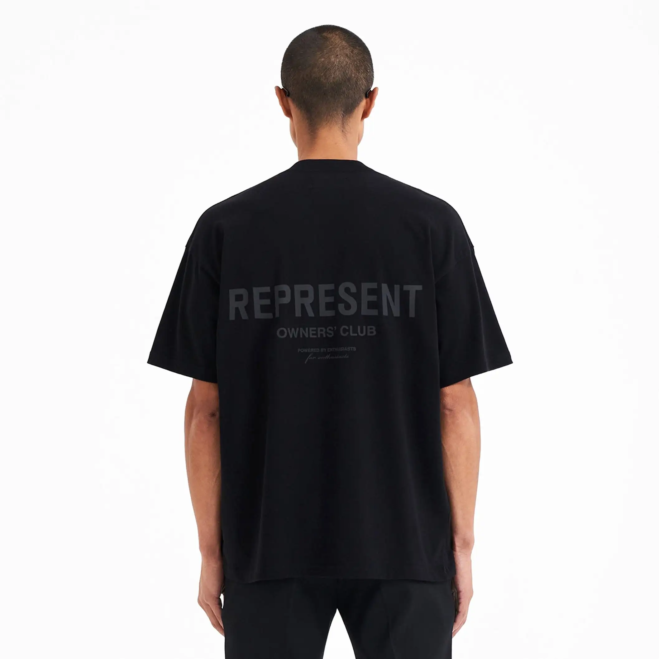 Represent Owners Club Logo Tee Black Reflective