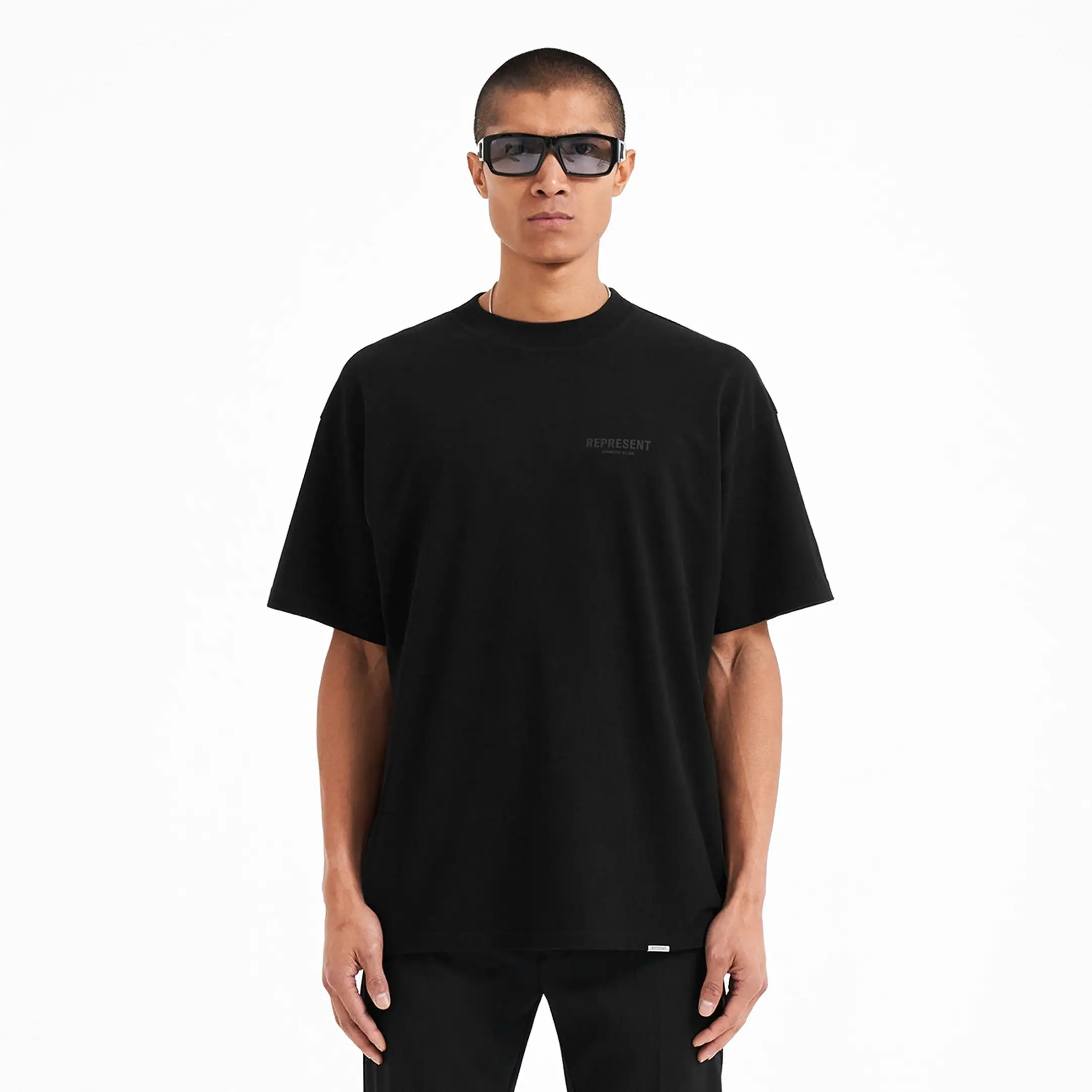 Represent Owners Club Logo Tee Black Reflective