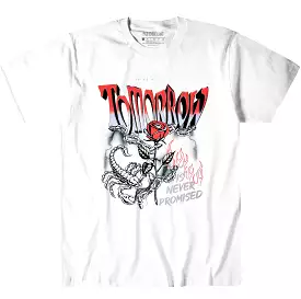 ROSES OR REGRET TEE WHITE/RED