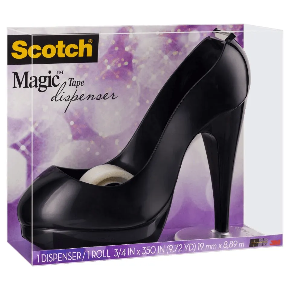 Scotch Magic Tape Dispenser Black Stiletto Shoe Heels