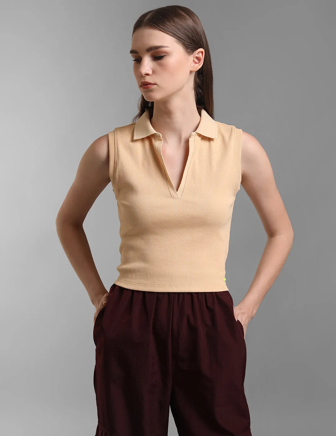 Sleeveless Polo T-Shirt