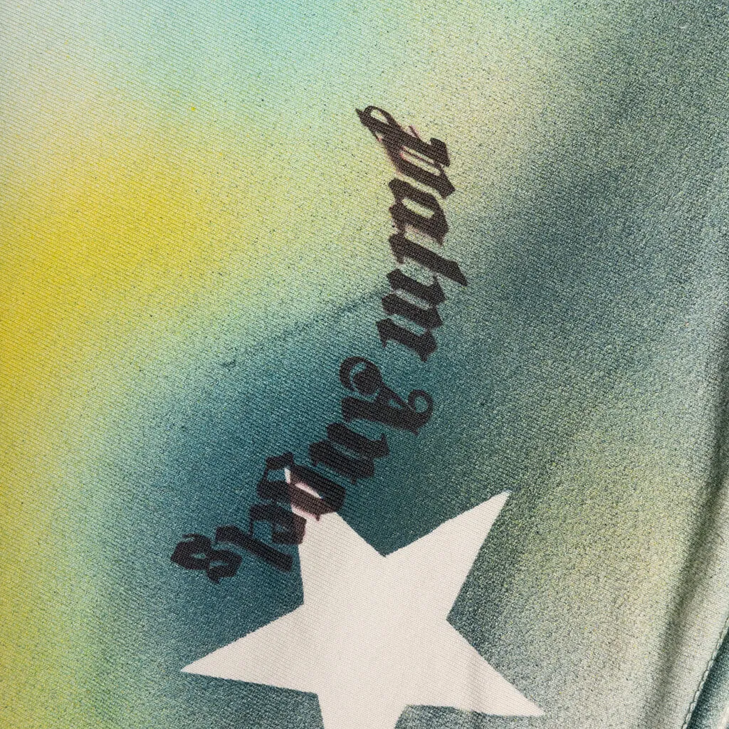 Sprayed Star Vintage Tee - White/Multi