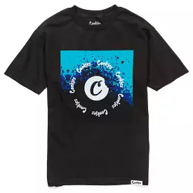 STEADY DRIP LOGO TEE BLACK/BLUE