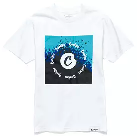 STEADY DRIP LOGO TEE WHITE/BLUE