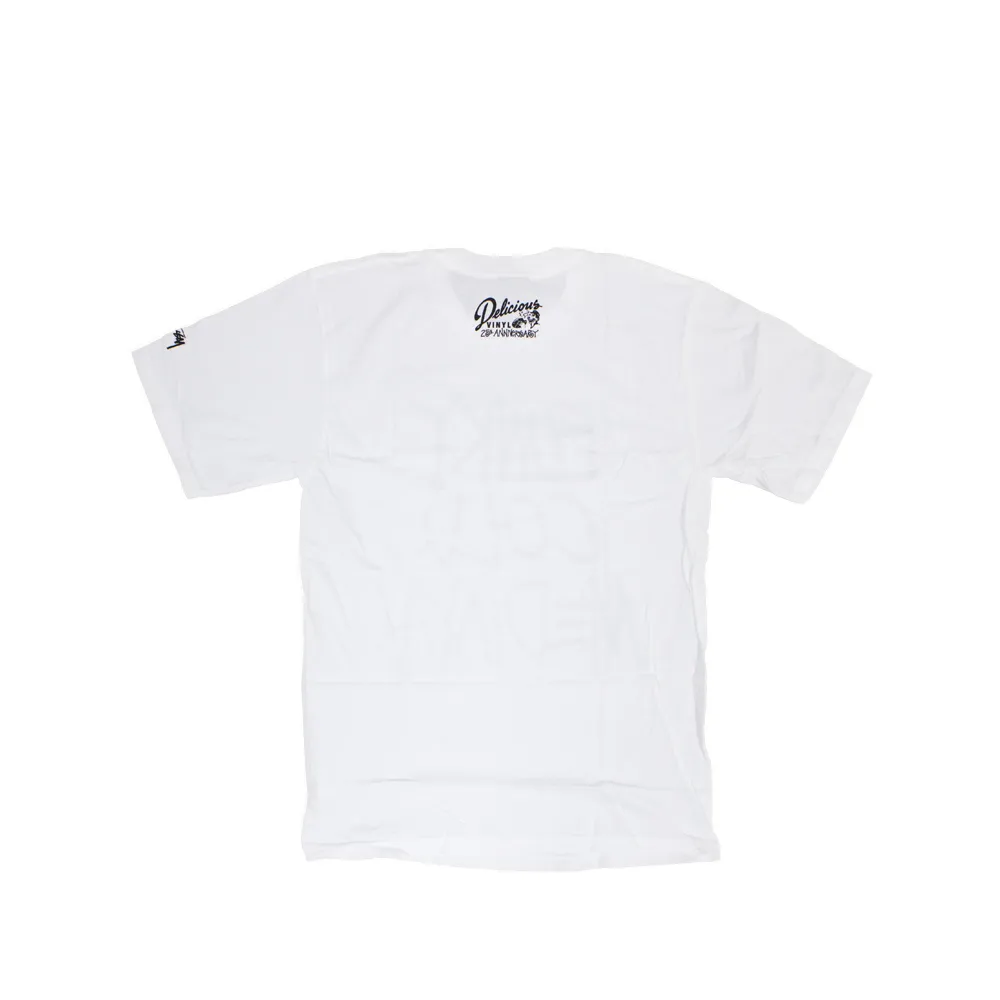 Stussy x Delicious Vinyl Funky Cold Medina White Tee Limited Edition 3902369