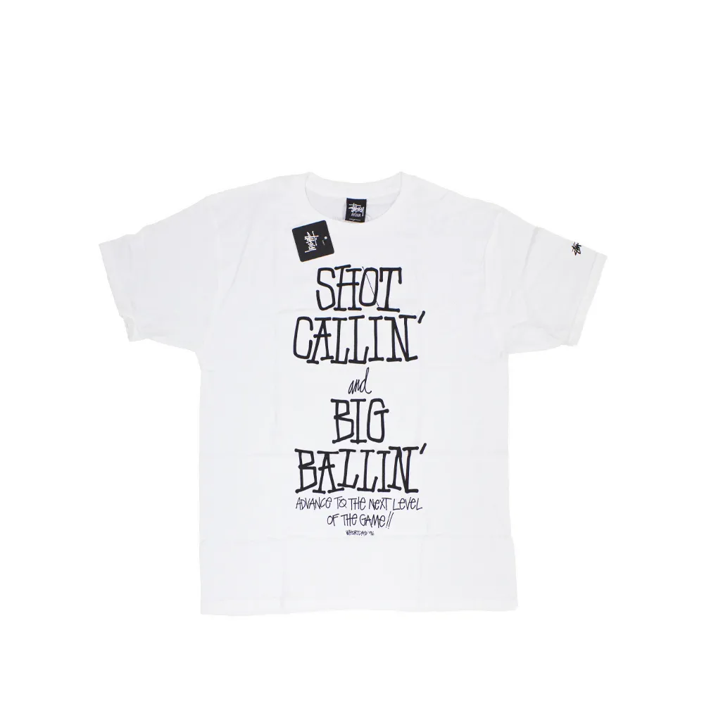 Stussy x Delicious Vinyl Shot Callin’ Big Ballin’ White Tee Limited Edition 3902370