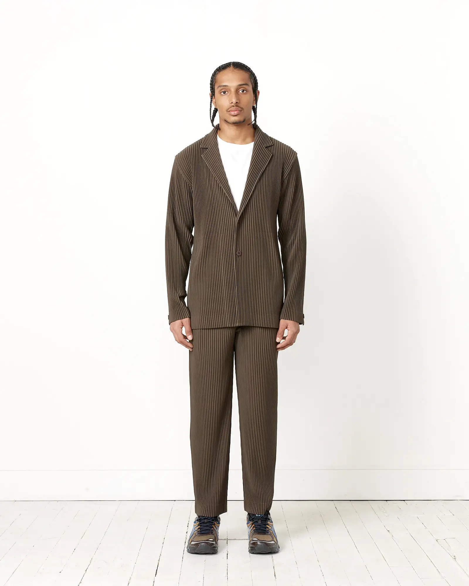 Tailored Pleats 1 Pant in Dark Khaki