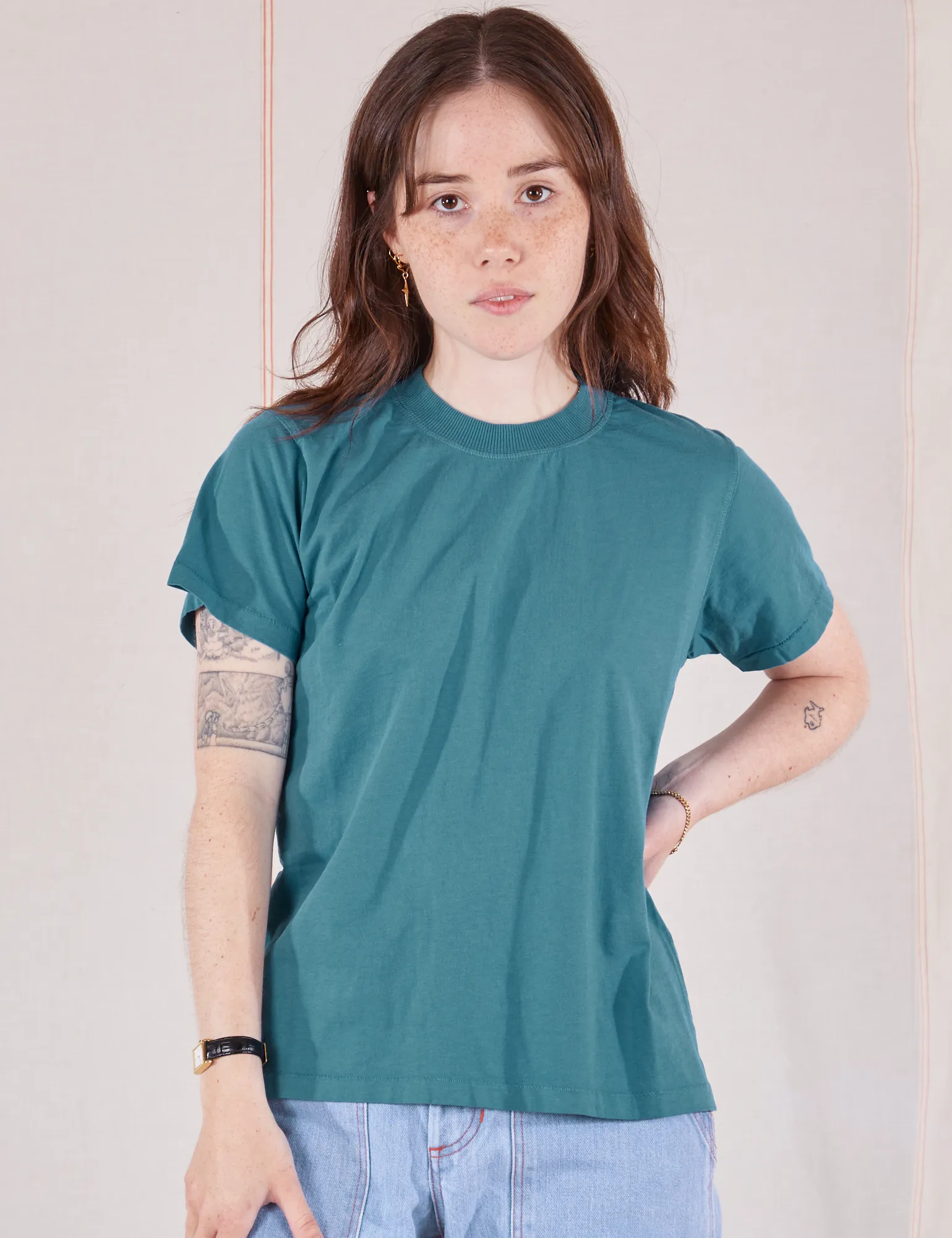 The Organic Vintage Tee - Marine Blue