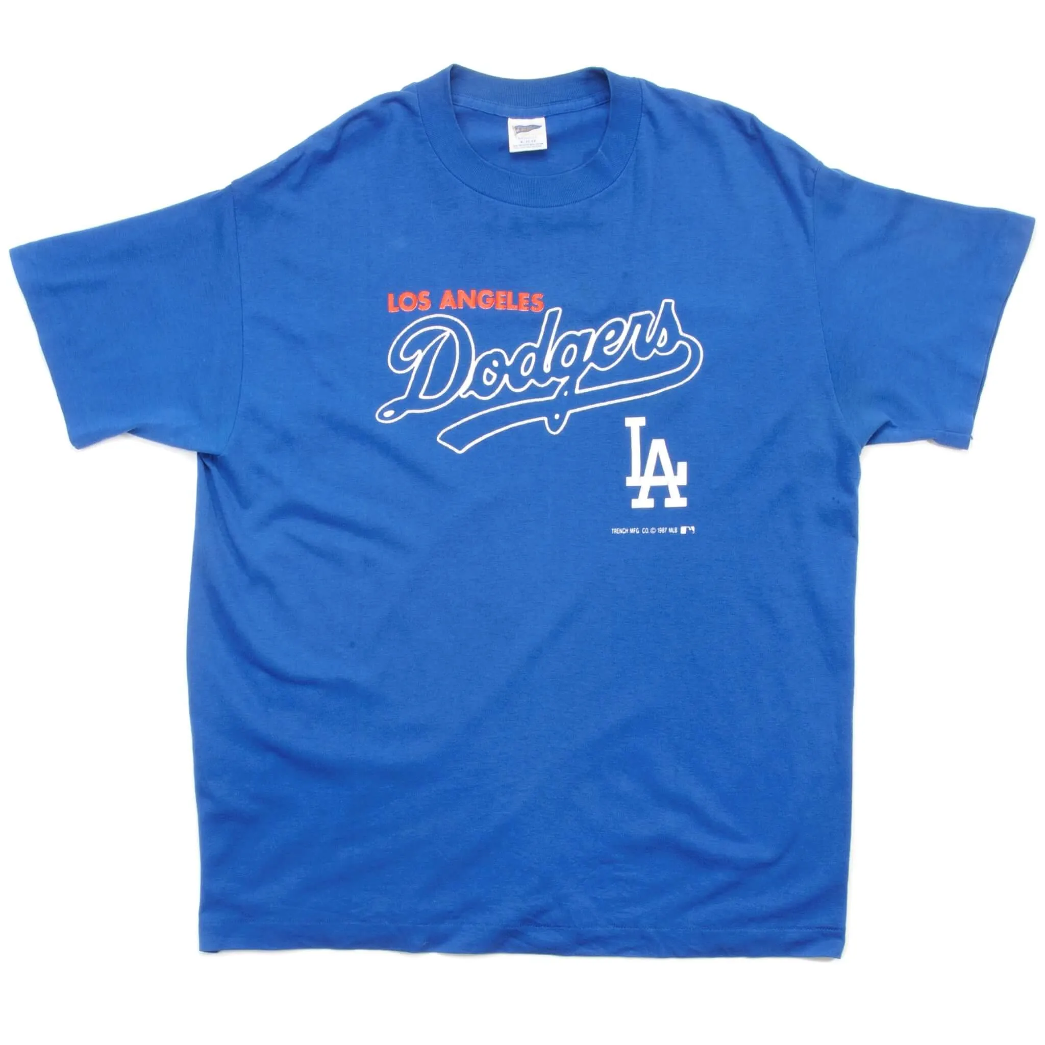 VINTAGE MLB LOS ANGELES DODGERS TEE SHIRT 1987 SIZE LARGE MADE IN USA