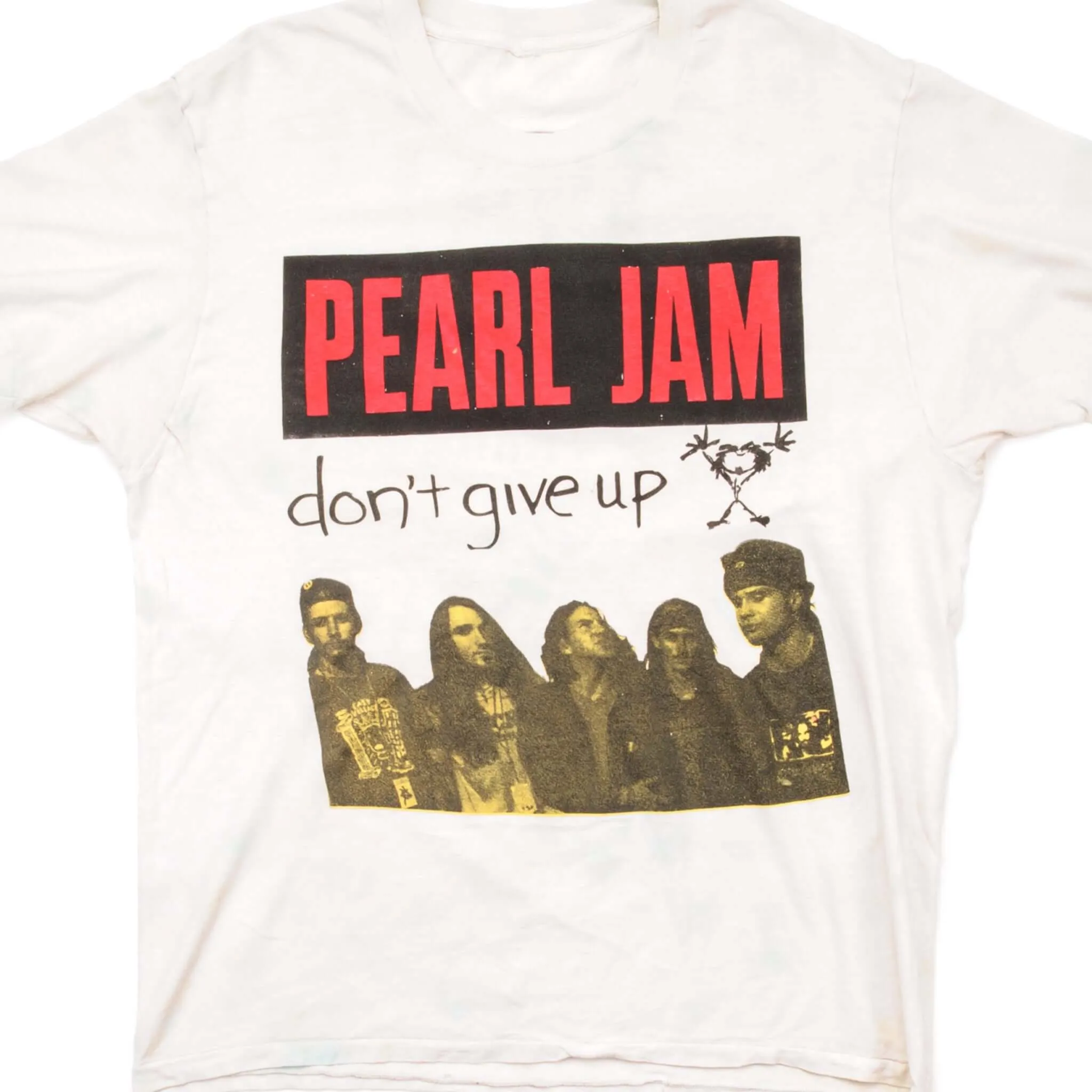 VINTAGE PEARL JAM TEE SHIRT DONT GIVE UP 1994 SIZE LARGE