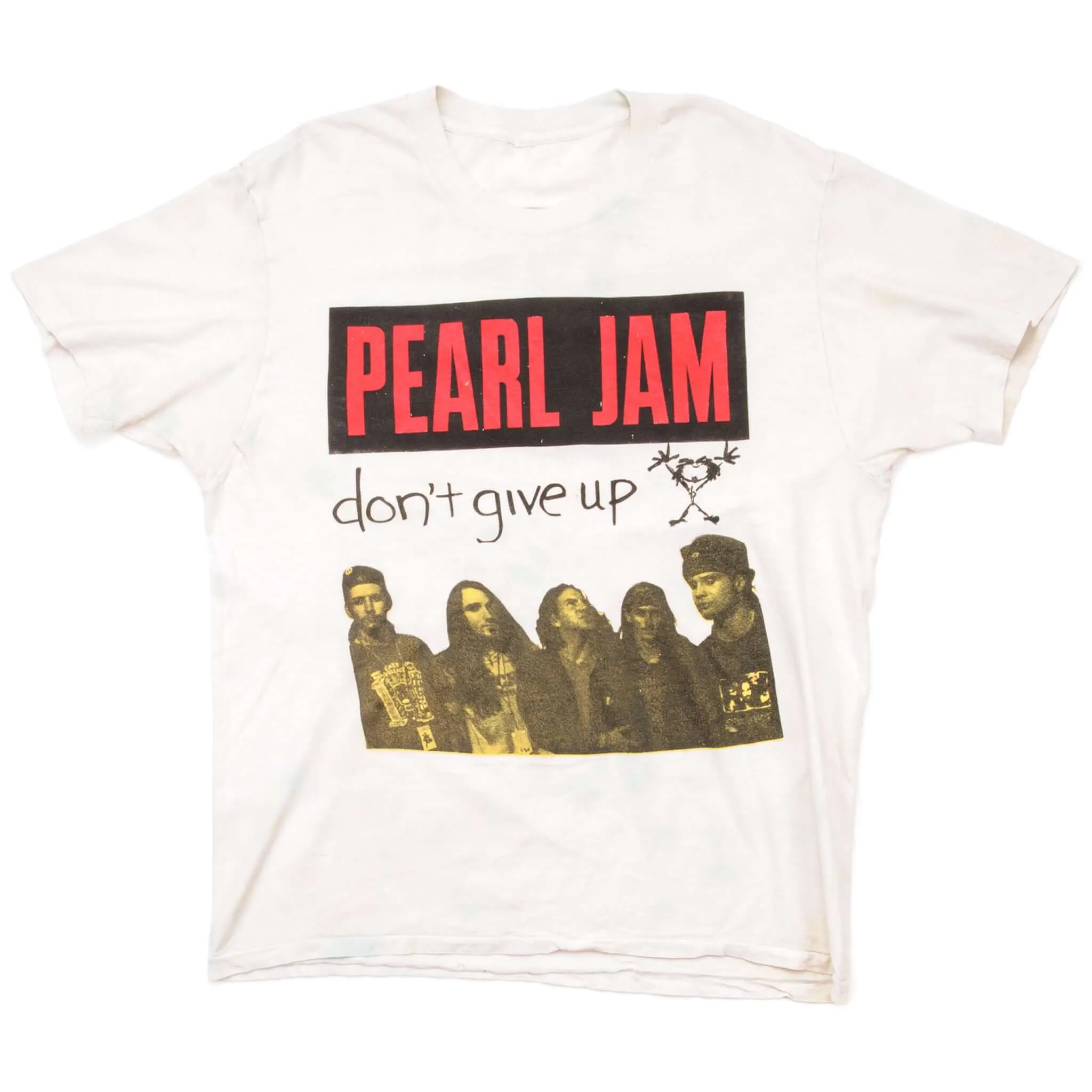 VINTAGE PEARL JAM TEE SHIRT DONT GIVE UP 1994 SIZE LARGE