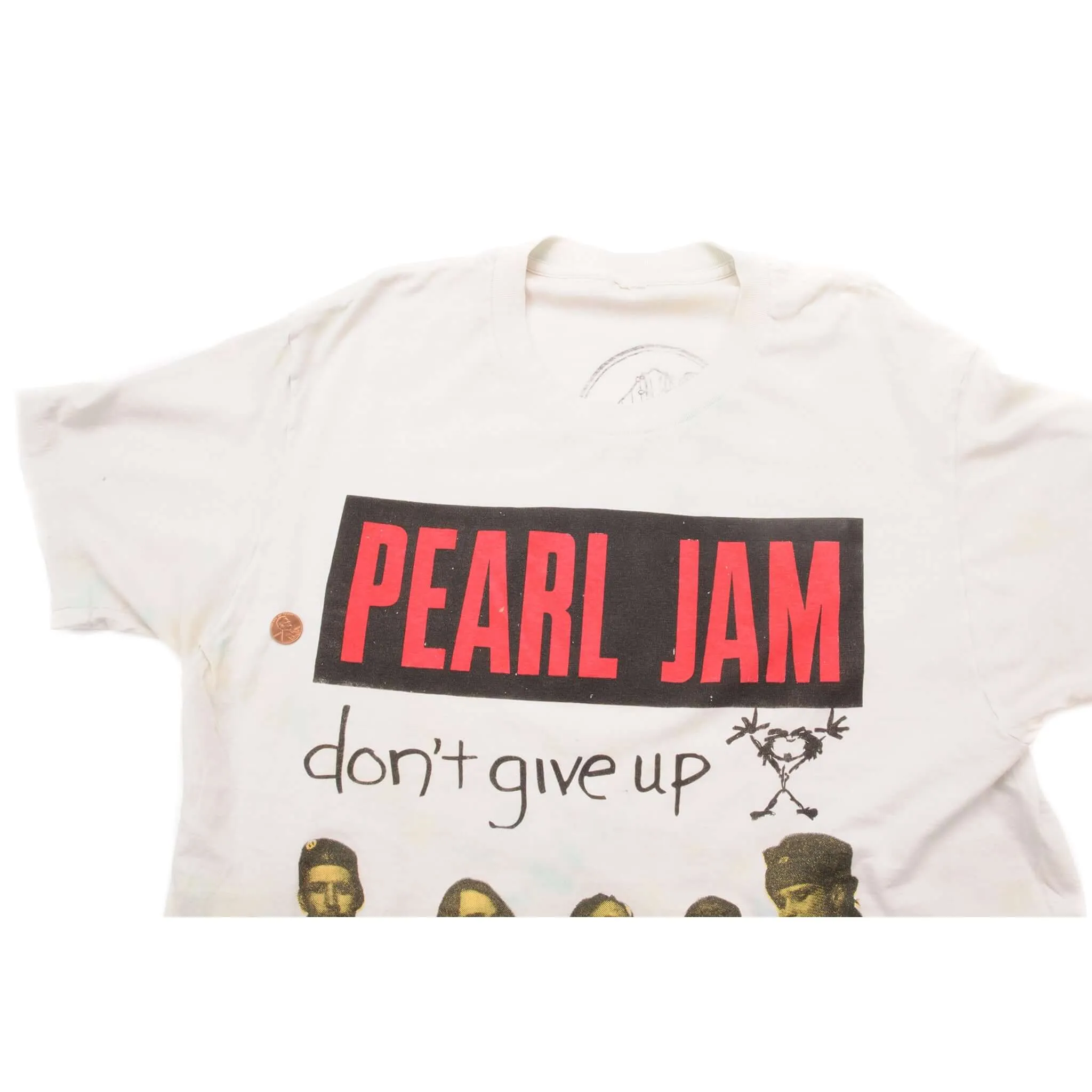 VINTAGE PEARL JAM TEE SHIRT DONT GIVE UP 1994 SIZE LARGE