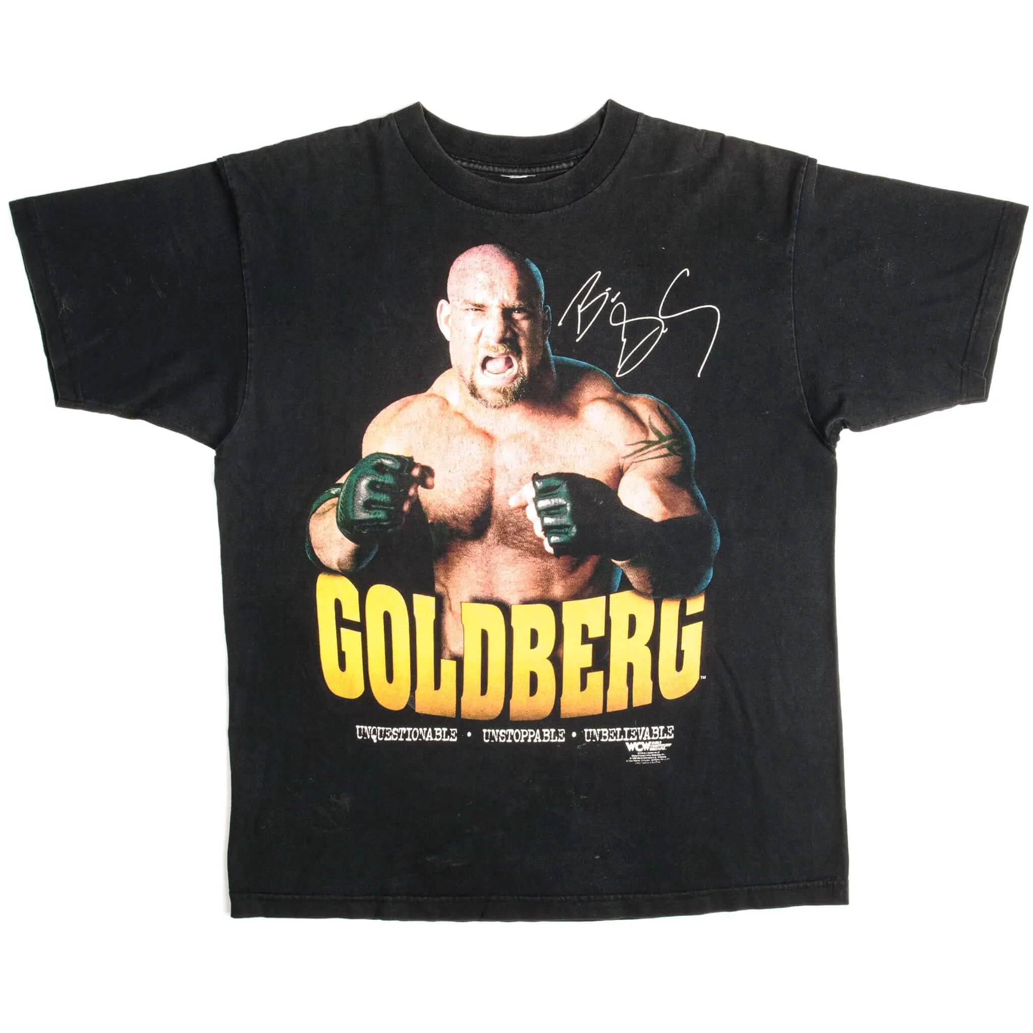 VINTAGE WCW GOLDBERG TEE SHIRT 1998 SIZE LARGE