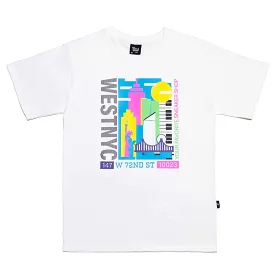 West NYC 90's Tee Shirt White/Multi