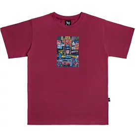 West NYC Times Square Tee Shirt Plum