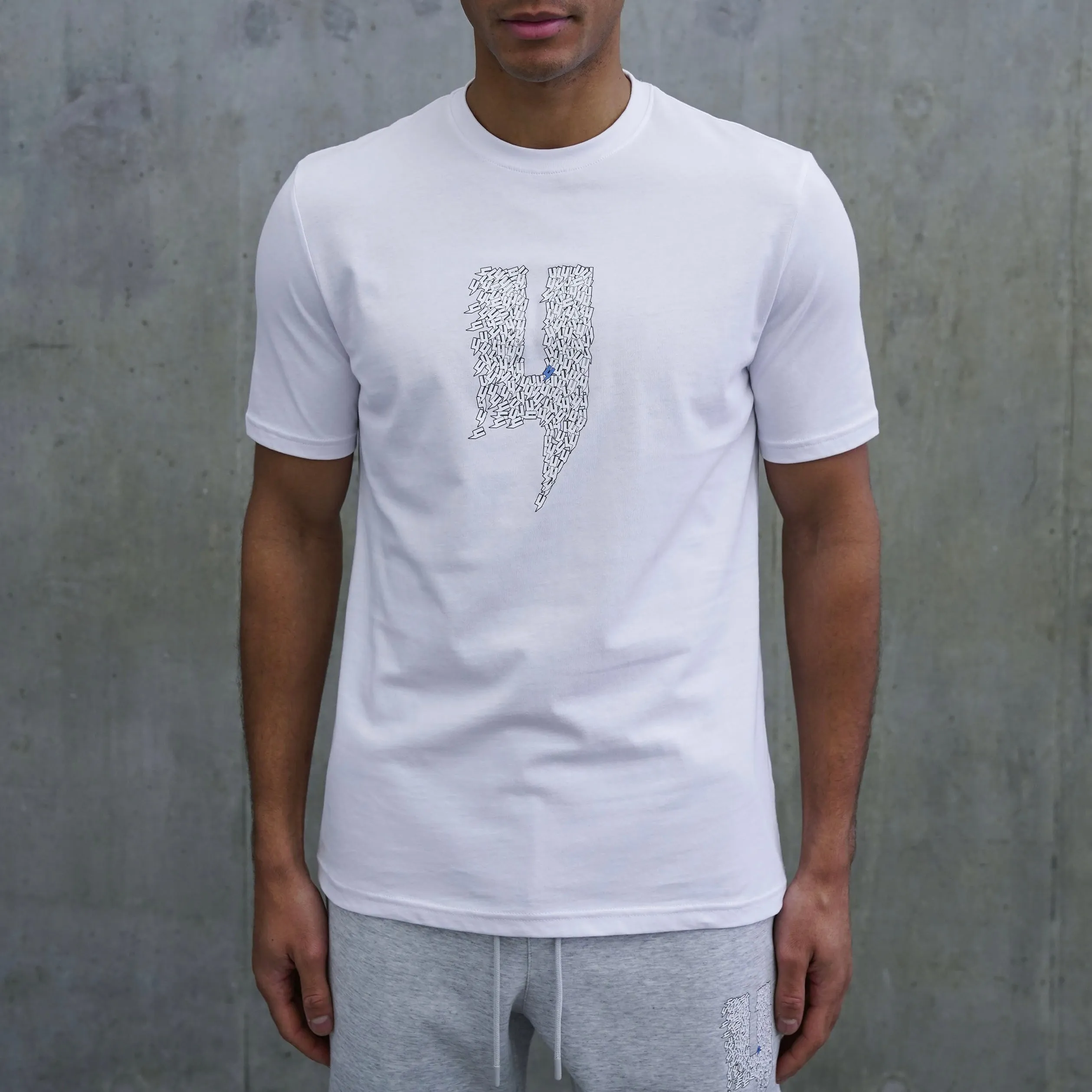 WHITE TEE FLYING Y LOGO