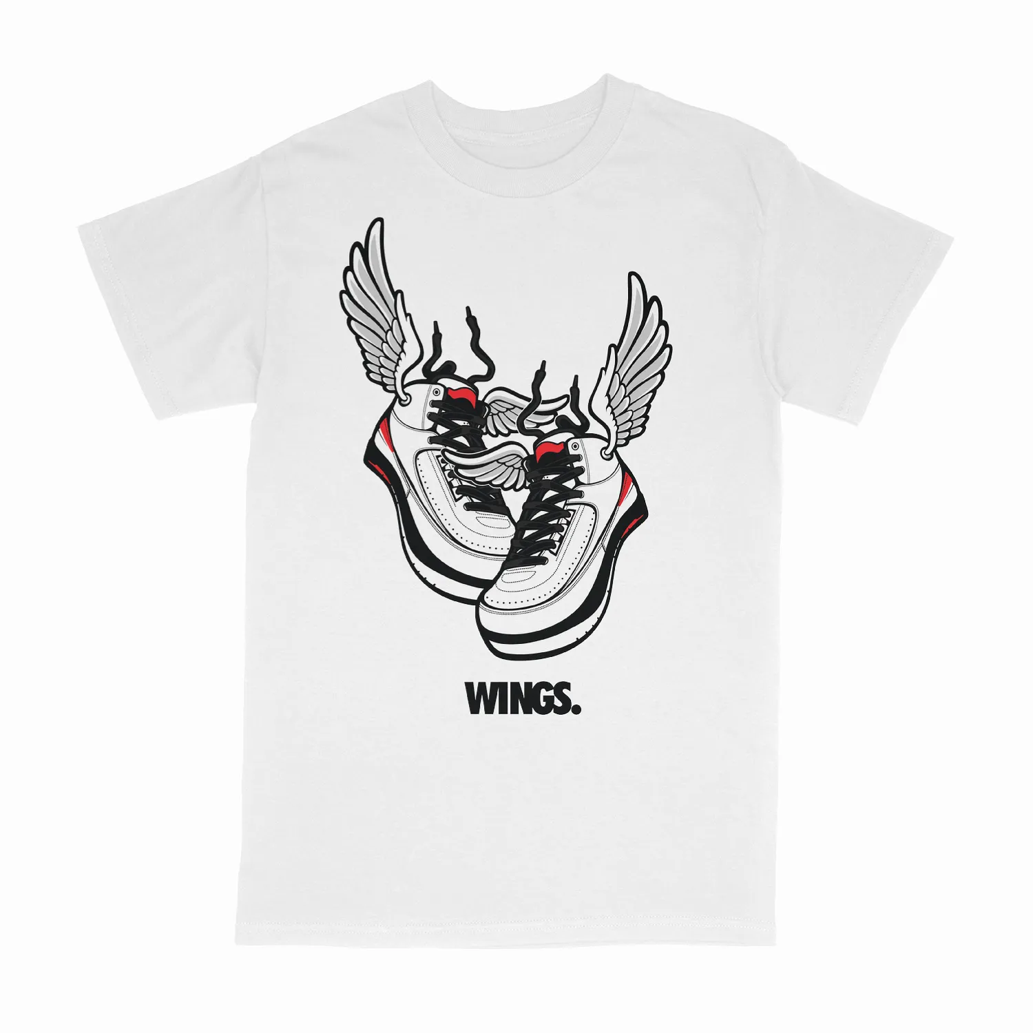 Wings White Tee